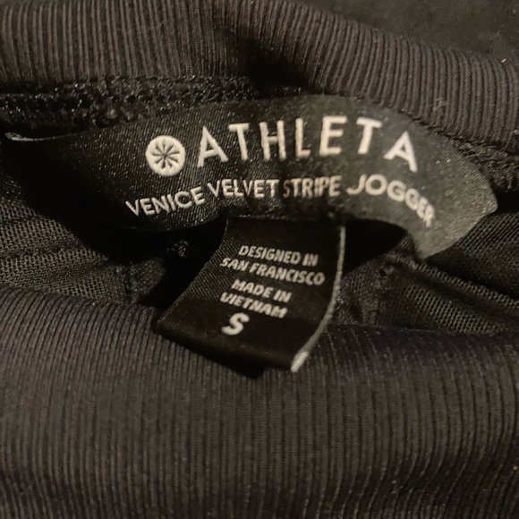ATHLETA VENICE VELVET STRIPE JOGGER NWOT🔥 - Picture 3 of 11